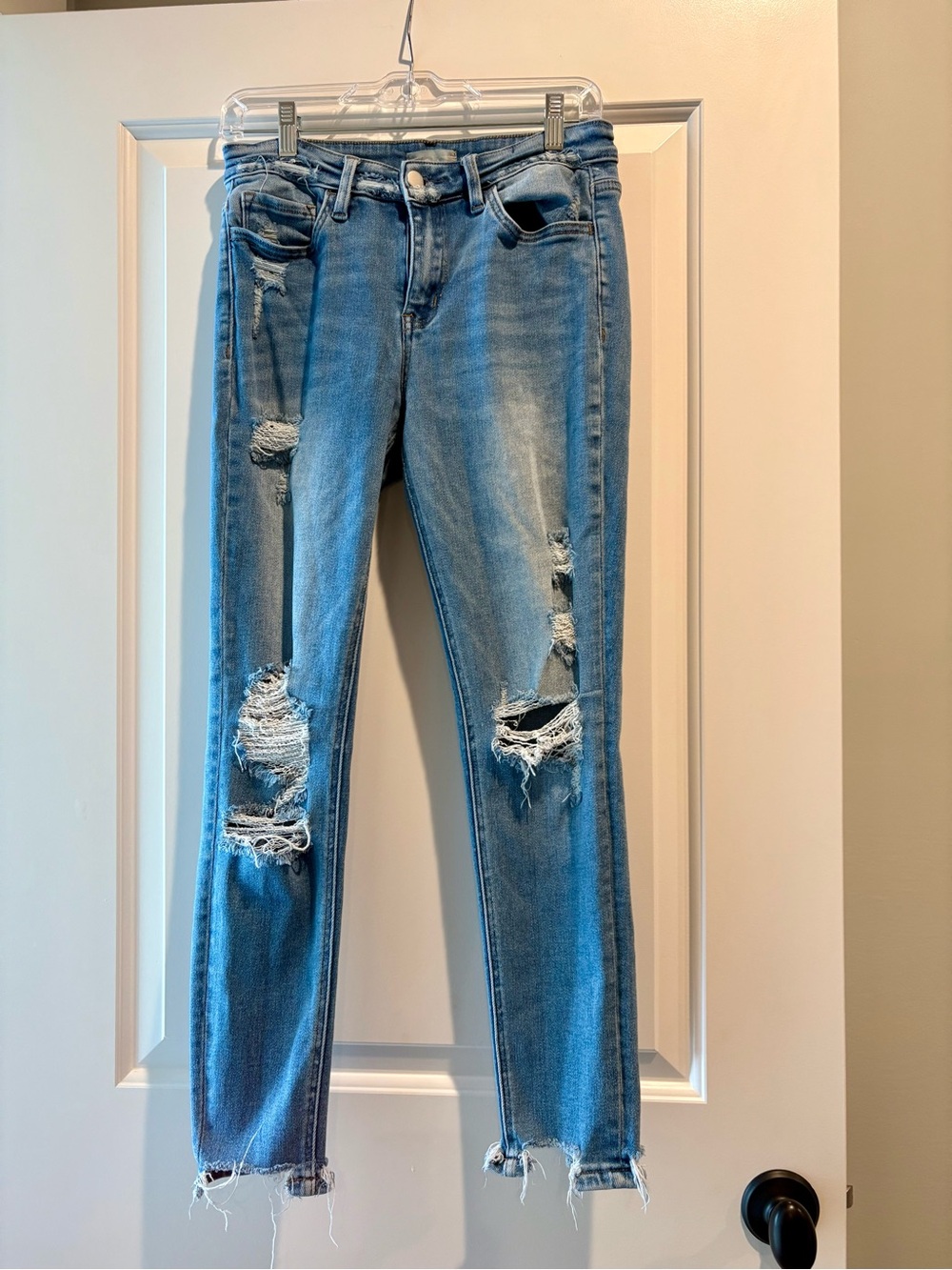 Altar'd State Light Blue Distressed Skinny Jeans